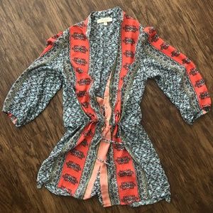 Colored Romper with Tie